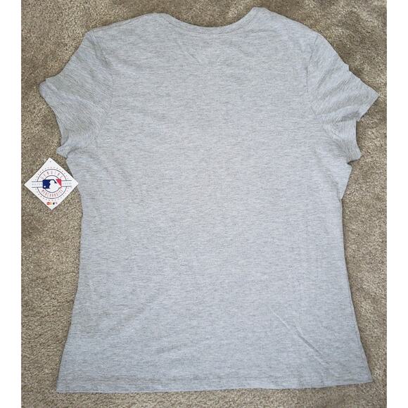 Houston Astros World Series Champs Light Grey '17 V-Neck T Shirt LARGE New - Picture 3 of 5